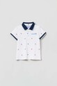 OVS polo dziecięce wzorzyste biały 1759135.Boy.9.36months.