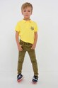 Момче Детска памучна тениска с яка Mayoral 3154.5E.MINI жълт
