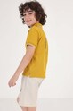 Mayoral polo bawełniane dziecięce 6108.7D.JUNIOR żółty SS23