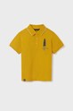 Mayoral polo bawełniane dziecięce żółty 6108.7D.JUNIOR