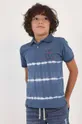Παιδικά βαμβακερά μπλουζάκια πόλο Mayoral μπλε