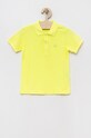 Dětská bavlněná polokošile United Colors of Benetton s límečkem žlutá 3089G300D.P.SEASONAL