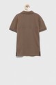 Chłopiec Calvin Klein Jeans polo dziecięce IB0IB01637.PPYX brązowy