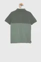 Παιδικά βαμβακερά μπλουζάκια πόλο GAP πράσινο