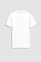Παιδικά βαμβακερά μπλουζάκια πόλο Coccodrillo λευκό