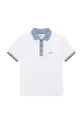 λευκό Παιδικό πουκάμισο πόλο BOSS Για αγόρια