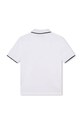 BOSS tricouri polo din bumbac pentru copii J25P26.102.108 alb AA00