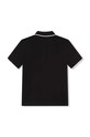 BOSS tricouri polo din bumbac pentru copii J25P26.114.150 negru SS23