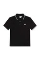 BOSS tricouri polo din bumbac pentru copii print negru J25P26.162.174