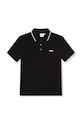 BOSS tricouri polo din bumbac pentru copii print negru J25P26.162.174