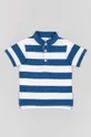 Дитяча бавовняна футболка поло zippy темно-синій