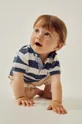 Дитяча бавовняна футболка поло zippy