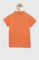 Дитяча бавовняна футболка поло zippy помаранчевий