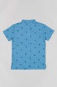 zippy polo bawełniane dziecięce ZKBAP0301.23008 niebieski SS23