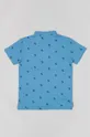 Παιδικά βαμβακερά μπλουζάκια πόλο zippy μπλε