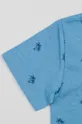 modrá Detská bavlenná polokošeľa zippy