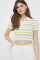United Colors of Benetton pulover de bumbac fixat alb 1298E300H.3L3