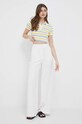 United Colors of Benetton sweter bawełniany 1298E300H.3L3 biały SS23