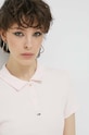 Tommy Jeans tricou polo roz DW0DW15323.PPYX