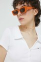 Tommy Jeans tricou polo alb DW0DW15322.PPYX
