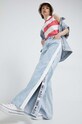 Бавовняний топ Tommy Jeans DW0DW15325.PPYX рожевий SS23