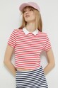 Tommy Jeans tricou polo roz DW0DW15324.PPYX