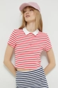 różowy Tommy Jeans polo