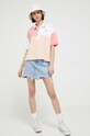Converse polo bawełniane 10024962.A01 różowy SS23