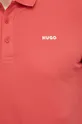 κόκκινο Βαμβακερό μπλουζάκι πόλο HUGO