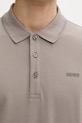 Πόλο HUGO 50467344 μπεζ
