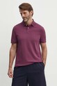 Tommy Hilfiger polo fioletowy MW0MW17770.PPYX