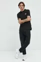 Βαμβακερό μπλουζάκι πόλο Tommy Jeans μαύρο