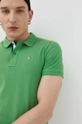 zielony Tommy Jeans polo bawełniane