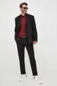 BOSS polo 50491137 bordowy SS23