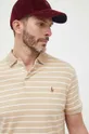 béžová Bavlnené polo tričko Polo Ralph Lauren