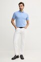 Bavlněné polo tričko Polo Ralph Lauren 710870545 modrá SS25