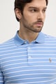 Bavlněné polo tričko Polo Ralph Lauren modrá 710870545