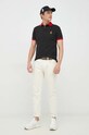 Bombažen polo Polo Ralph Lauren 710913593 črna SS23