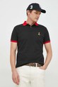 Bombažen polo Polo Ralph Lauren črna 710913593