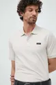 béžová Polo tričko Calvin Klein