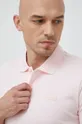 różowy Calvin Klein polo bawełniane