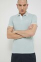 Jack & Jones polo bawełniane JJEPAULOS 12136668. turkusowy AA00