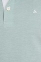 Jack & Jones polo bawełniane JJEPAULOS turkusowy 12136668.