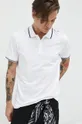 λευκό Βαμβακερό μπλουζάκι πόλο Jack & Jones JJESTAR Ανδρικά