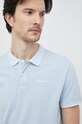 Pepe Jeans polo bawełniane niebieski PM541983.504