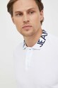 Бавовняне поло Pepe Jeans білий PM541952.800
