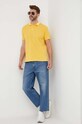 Pepe Jeans polo bawełniane Jacob PM541952.039 żółty SS23