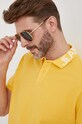 Pepe Jeans polo bawełniane Jacob żółty PM541952.039