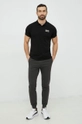 EA7 Emporio Armani polo bawełniane czarny