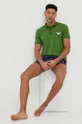 Pidžama - polo majica Emporio Armani Underwear zelena